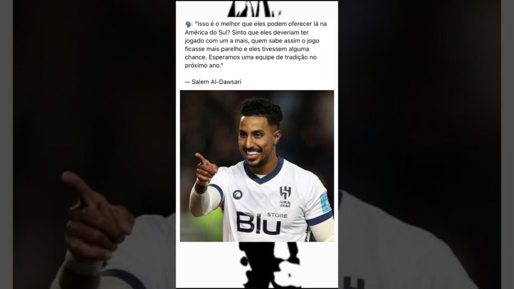 Salem Al Dawsari Sobre o Flamengo #shorts