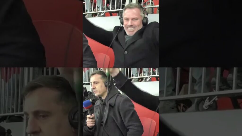 Carra and Neville watching that Liverpool opener 🤣