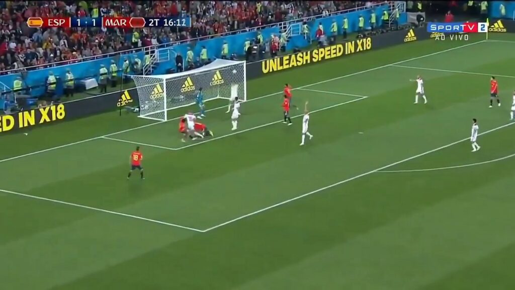 DEFESA - Romain Saïss - Marrocos x Espanha [25/06/2018] (0000)-