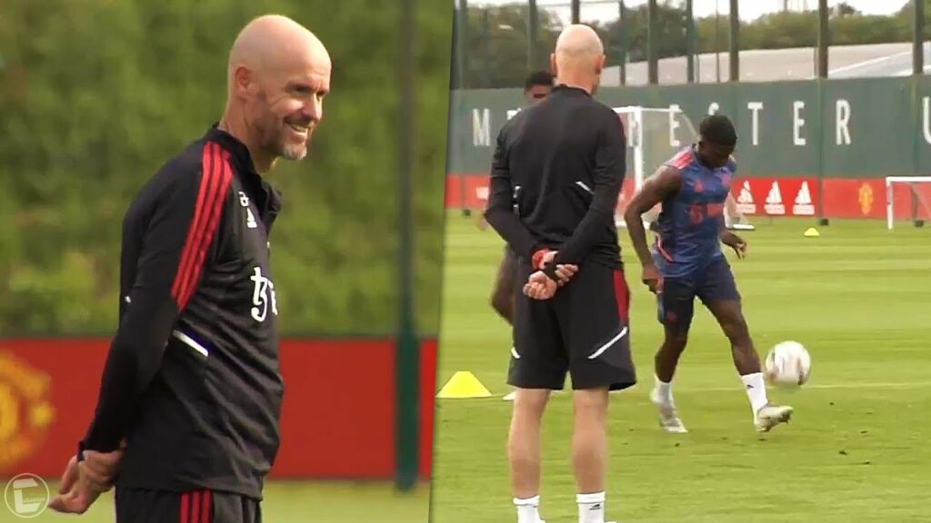 Tyrell Malacia impresses Ten Hag with beautiful chip | Manchester United