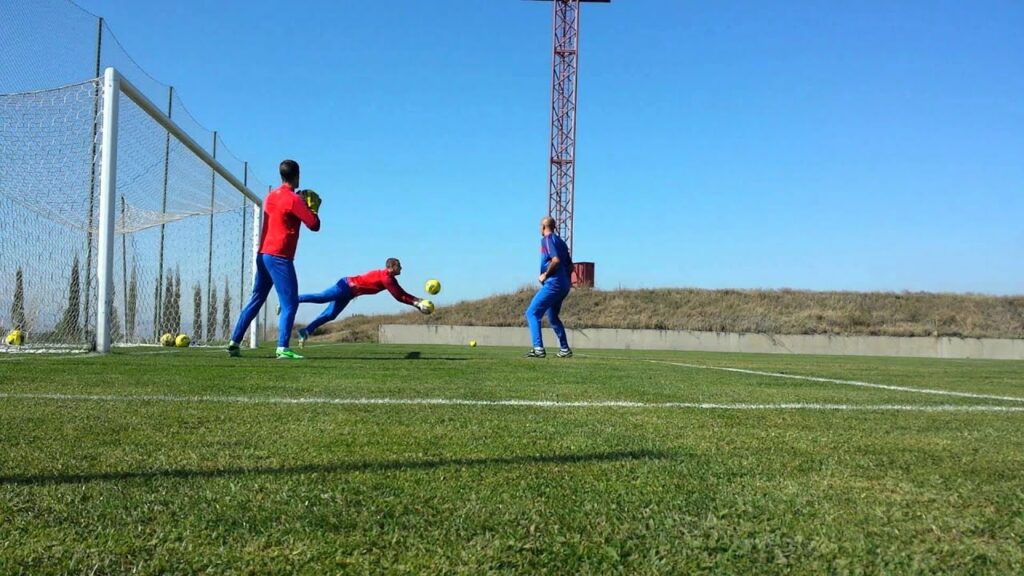 Predrag Rajkovic and Marko Drobnjak GK training Serbia U19 in Georgia