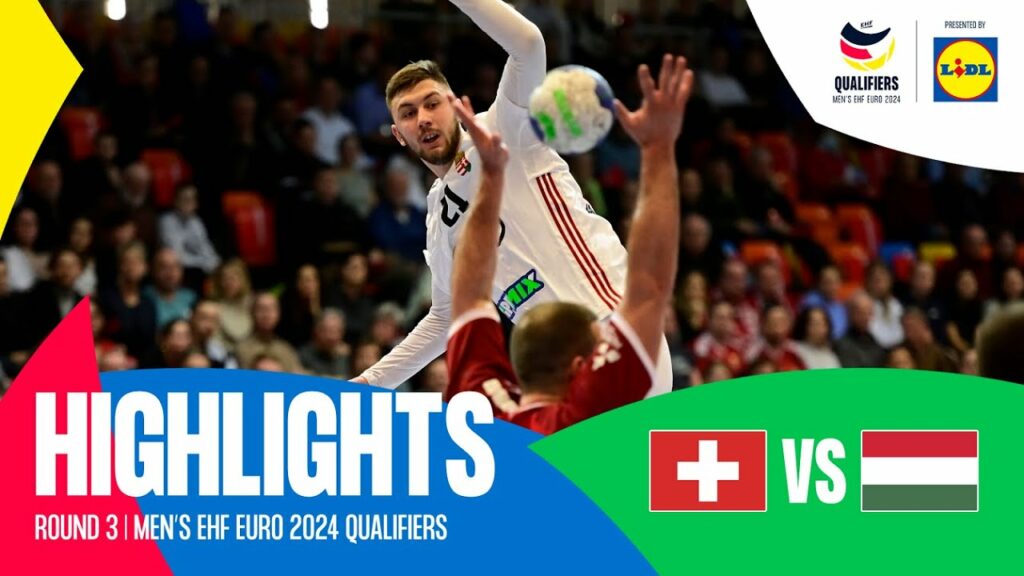 Switzerland vs Hungary | Round 3 | Men's EHF EURO 2024 Qualifiers