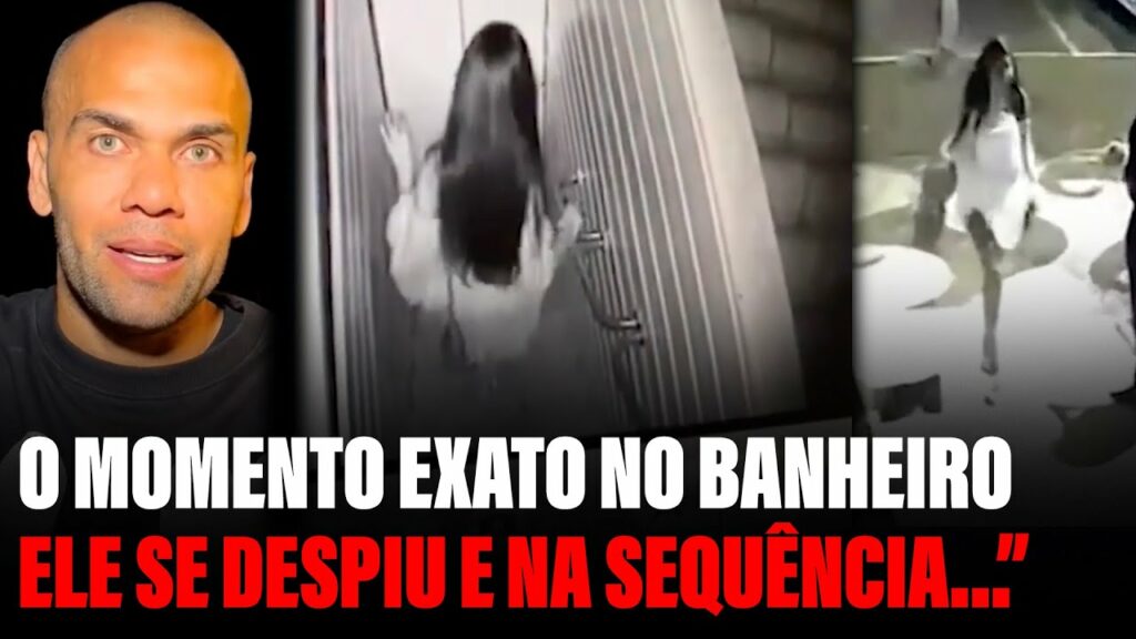 FILMAGENS MOSTRAM DANIEL ALVES DEIXANDO LÍQUIDO GENÉTICO NO CORPO DA VÍTIMA