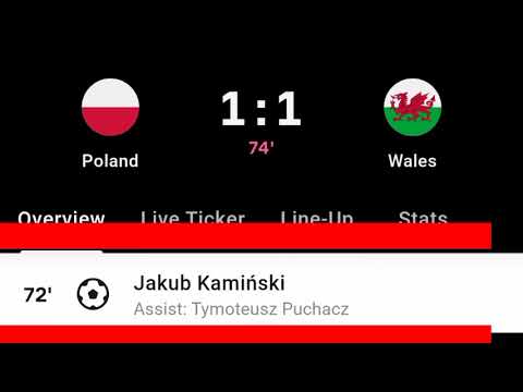 Tymoteusz Pichacz Assist Vs Wales, Jakub Kaminski Goal Vs Wales | Poland Vs Wales | 1-1 |