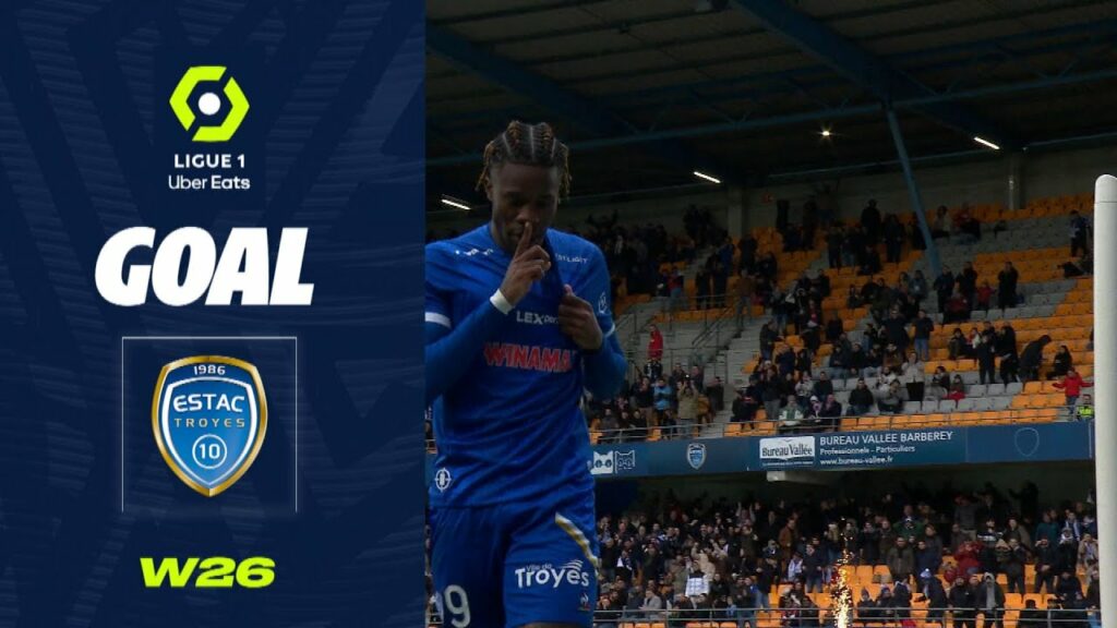 Goal Ike Dominique UGBO (90' +1 - ESTAC) ESTAC TROYES - AS MONACO (2-2) 22/23