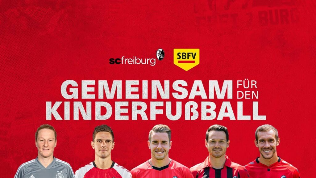 SC Freiburg & SBFV: Gemeinsam für den Kinderfußball (Mit Behringer, Flum, Günter, Höfler, Schuster)