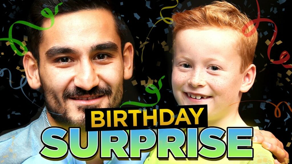 BRAYDON SURPRISES GUNDOGAN WITH CAKE! BRAYDON SURPRISES GUNDOGAN WITH CAKE!
