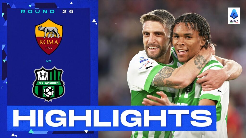 Roma-Sassuolo 3-4 | An absolute thriller at the Olimpico! Goals & Highlights | Serie A 2022/23