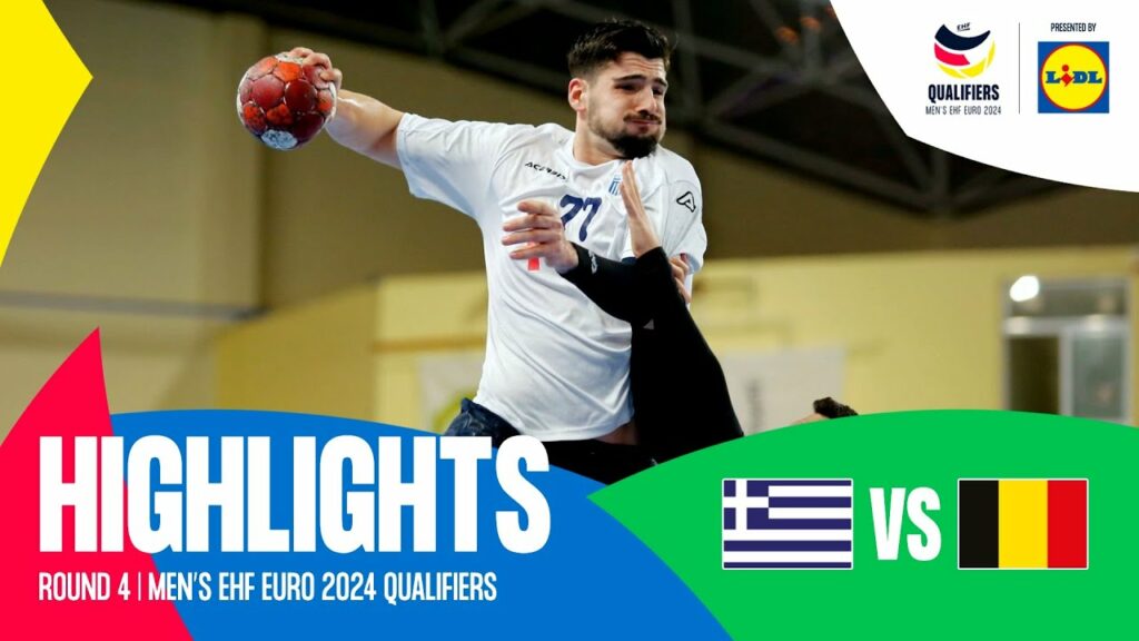 Greece vs Belgium | Round 4 | Men's EHF EURO 2024 Qualifiers