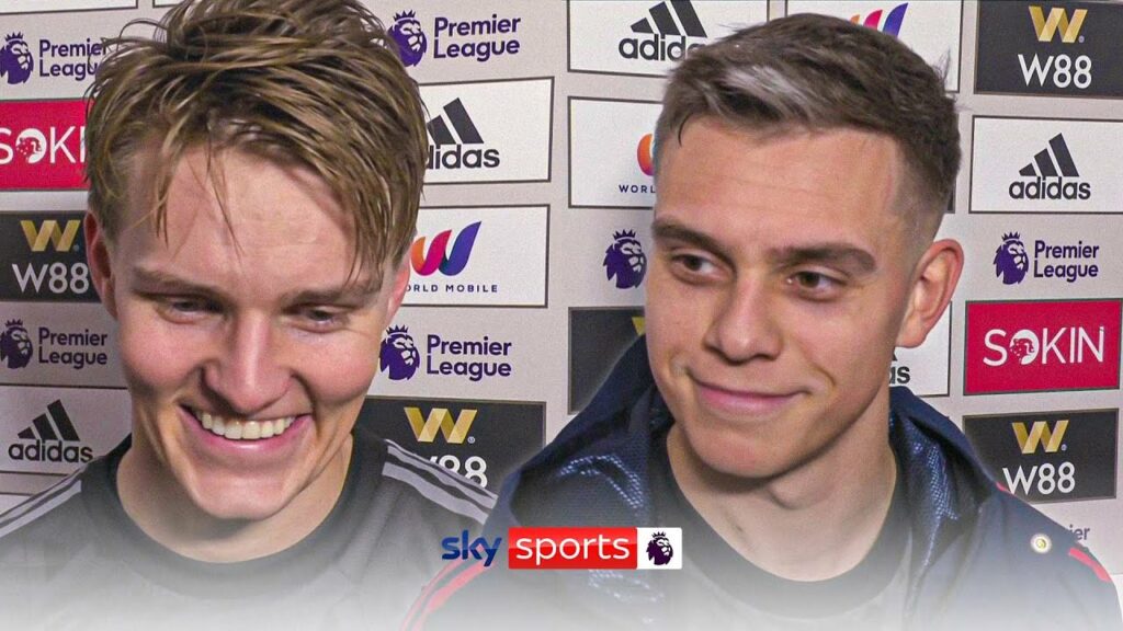"I love to play with him" 👏 | Odegaard praises Trossard for THREE assists 🔥🤯