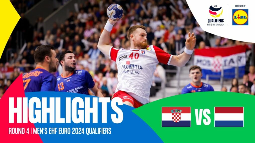 Croatia vs Netherlands | Round 4 | Men's EHF EURO 2024 Qualifiers