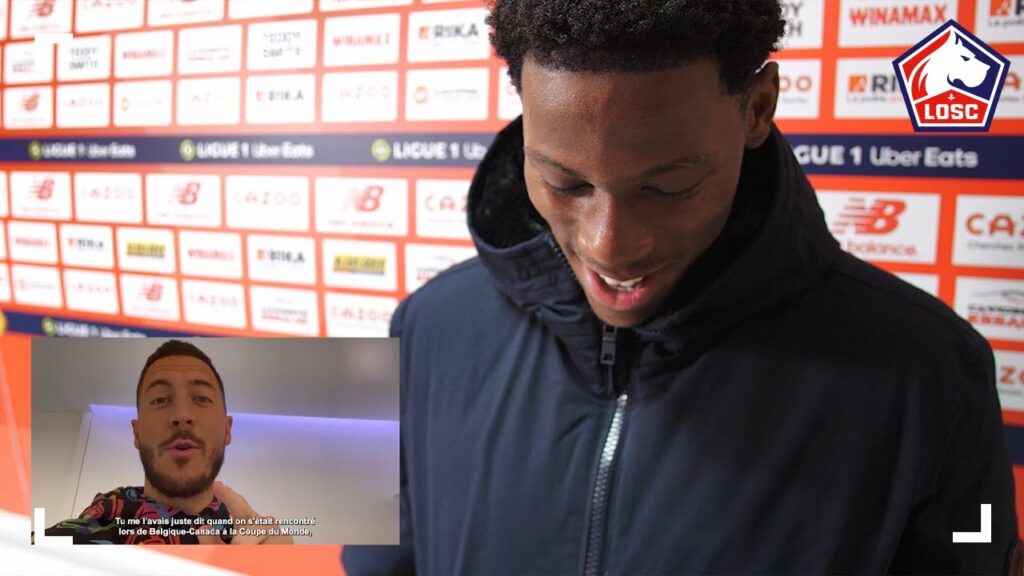 Jonathan David réagit au message d'Eden Hazard pour son record !