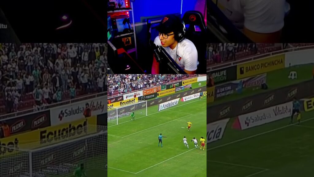 Alexander Dominguez ataja penal Liga vs Aucas #ecuador #ldu #ligadequito #reaccion