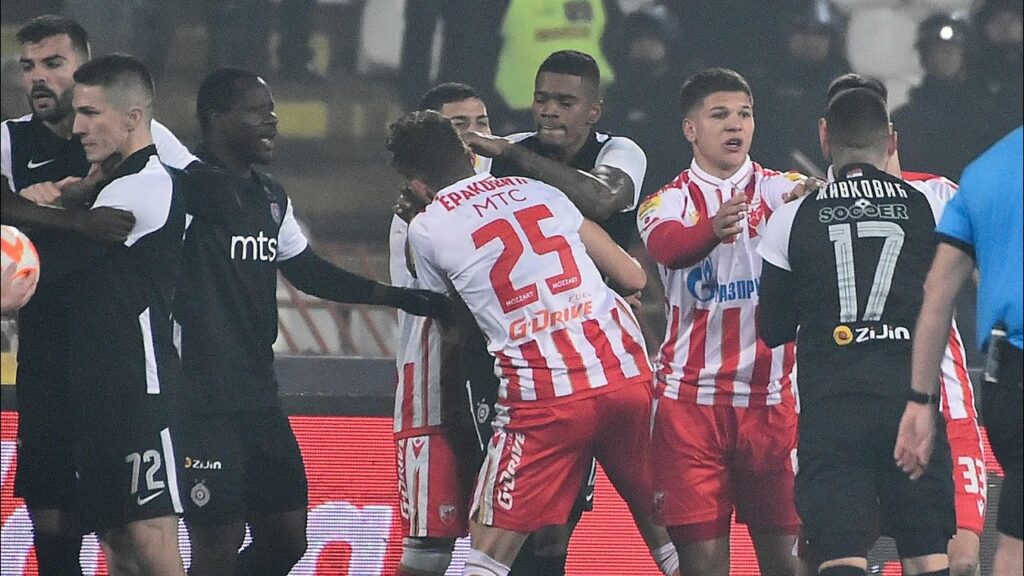 Tuča igrača Crvene zvezde i Partizana, Rikardo udario Erakovića