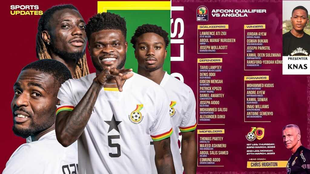 Chris Hughton names Black Stars squad for Angola games... check full list