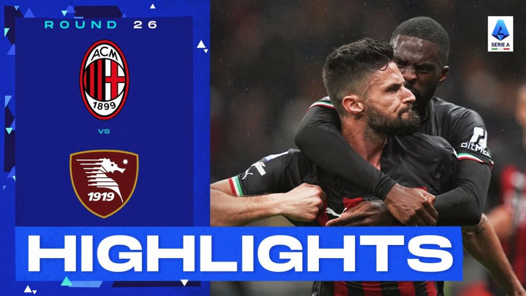 Milan-Salernitana 1-1 | Giroud header not enough for Milan: Goals & Highlights | Serie A 2022/23