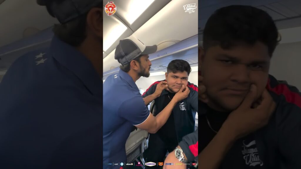 Hasan Ali takes the new flight attendant job 😍✈️