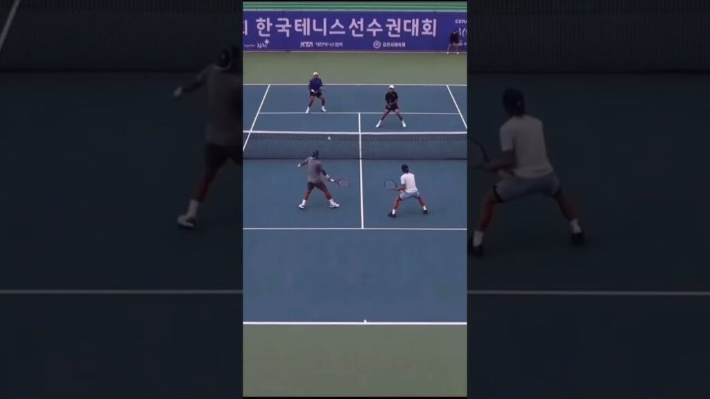 박진감 넘치는 한국최고 복식경기!(남지성,송민규vs홍성찬, 신산희)