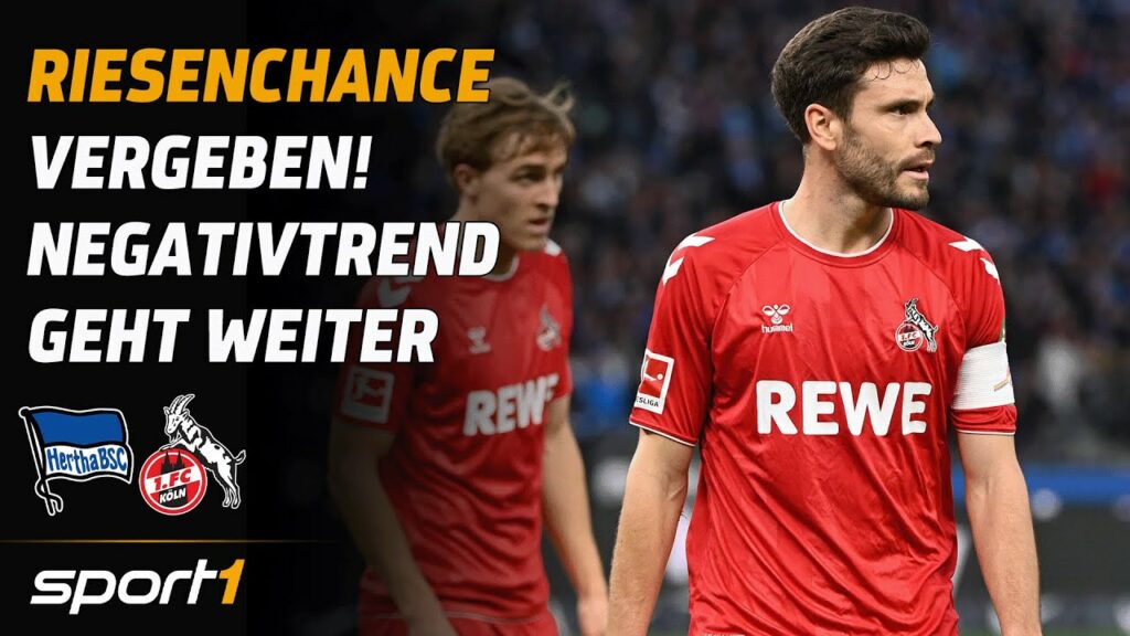 Hertha BSC - 1. FC Köln | Bundesliga Tore und Highlights 15. Spieltag | SPORT1