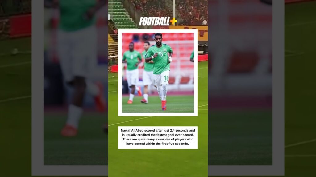 The fastest goal ever scored took only 2.4 seconds