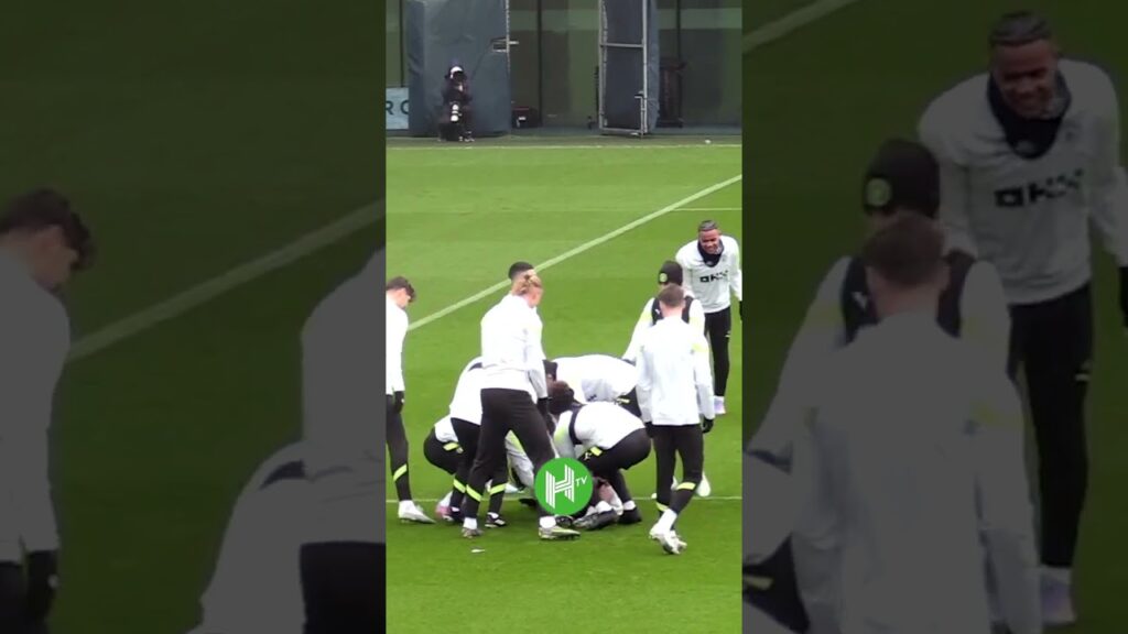 Nathan Ake & Manuel Akanji get ATTACKED by Man City players in training! 😂 #shorts