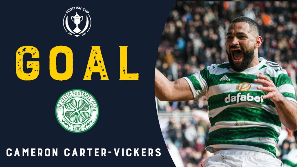 GOAL - Cameron Carter-Vickers | Hearts v Celtic | Scottish Cup Quarter-Final 2022-23