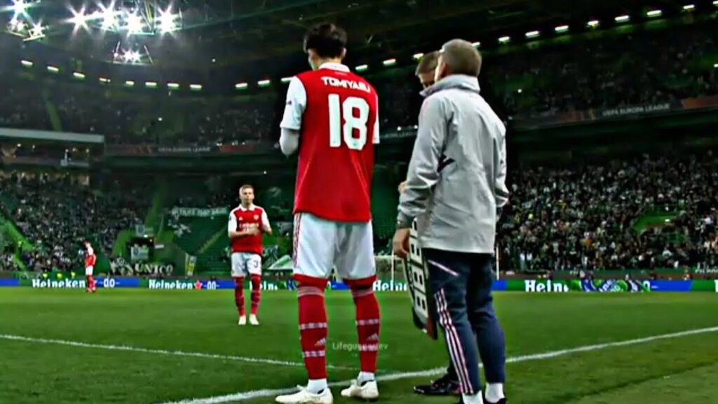 Takehiro Tomiyasu Briliant  Performance  Vs Sporting Lisbon 🔥