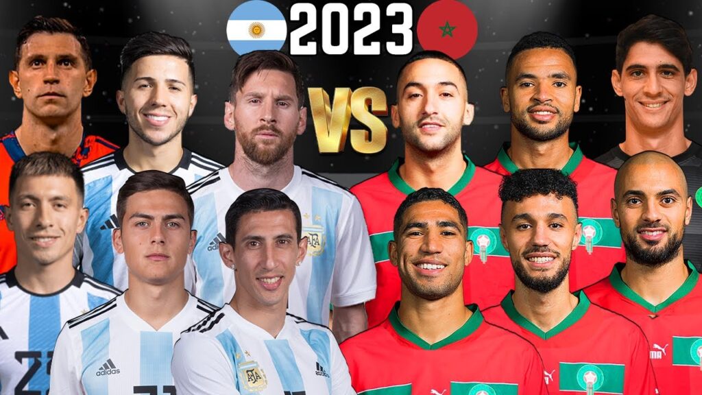 Argentina vs Morocco (Messi, Dybala, Hakim Ziyech, Achraf Hakimi)