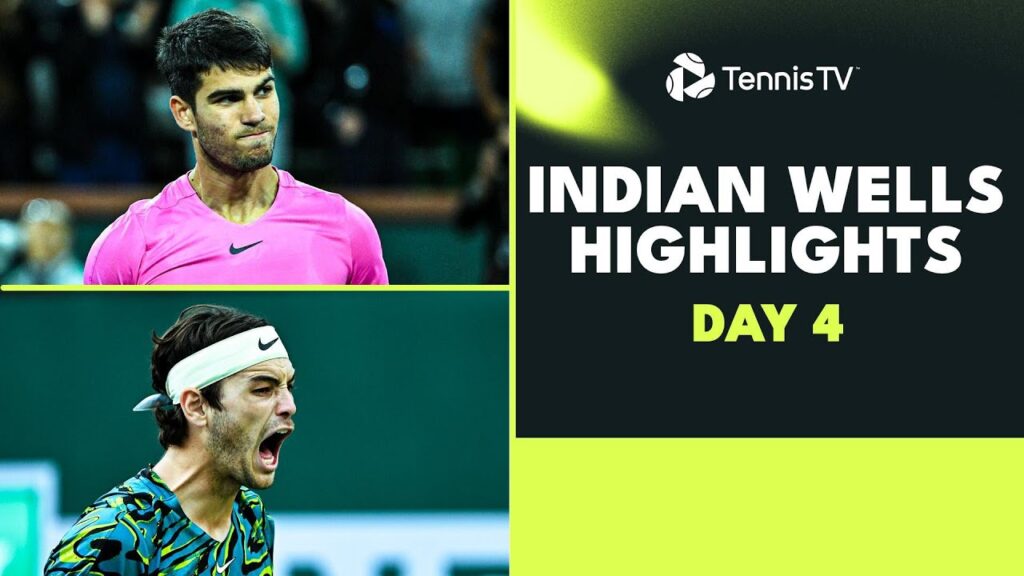 Alcaraz Battles Kokkinakis; Murray, Fritz, Sinner all Feature | 2023 Indian Wells Highlights Day 4