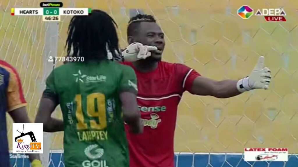 Danlad Ibrahim vrs Accra Hearts Of Oak. Saves, command,control, confindence and mistakes.✊✊