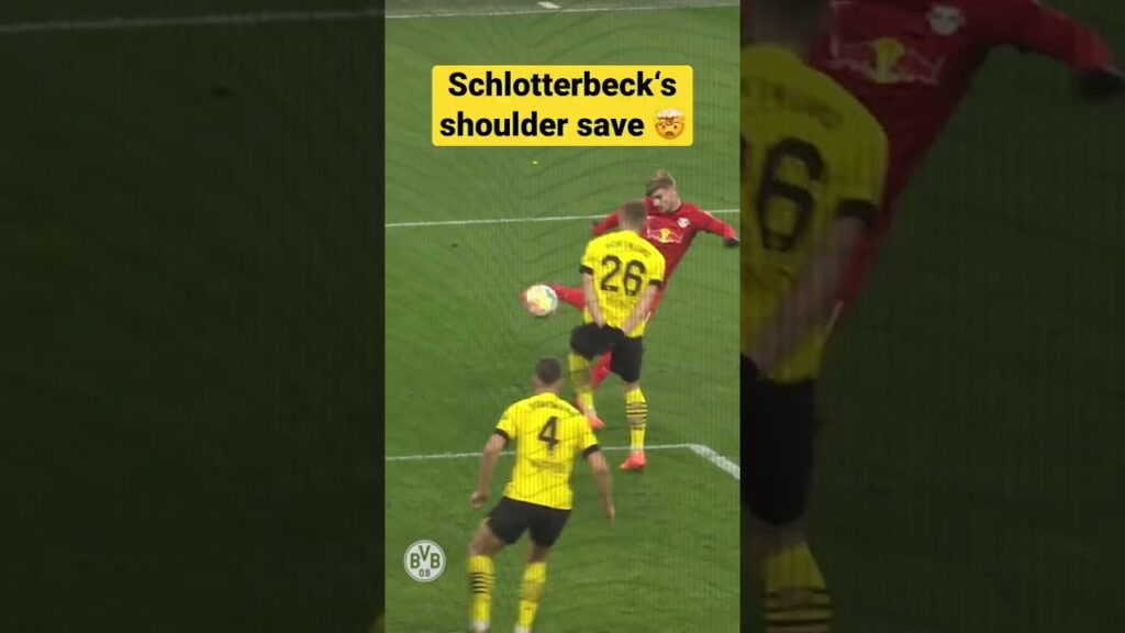 Schlotterbeck‘s shoulder save for the win 🤯