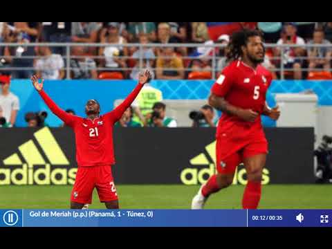 Gol de Jose Luis Rodriguez a Tunez por Cadena Cope España