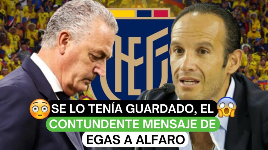 😬Se lo tenía guardado, el contundente mensaje de Francisco Egas a Gustavo Alfaro🔥