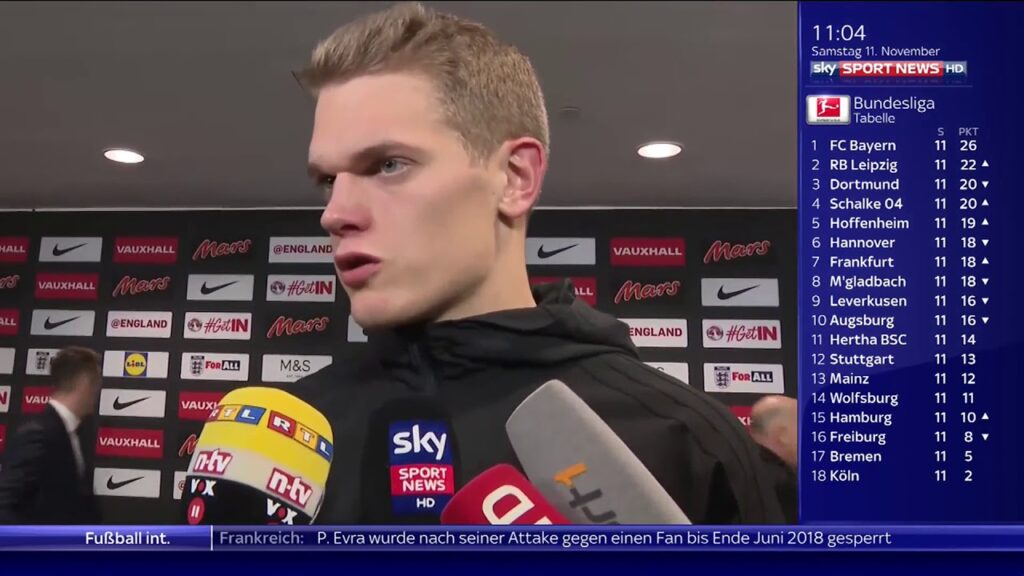 Matthias Ginter post-match interview - England Deutschland (2017)