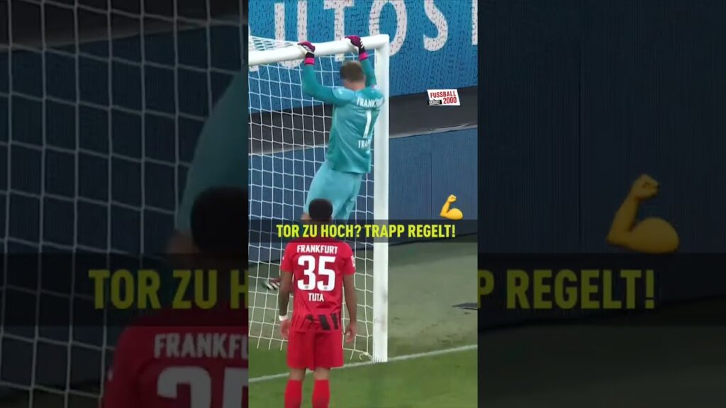 Tor zu hoch? Kevin Trapp regelt für Eintracht Frankfurt! #shorts