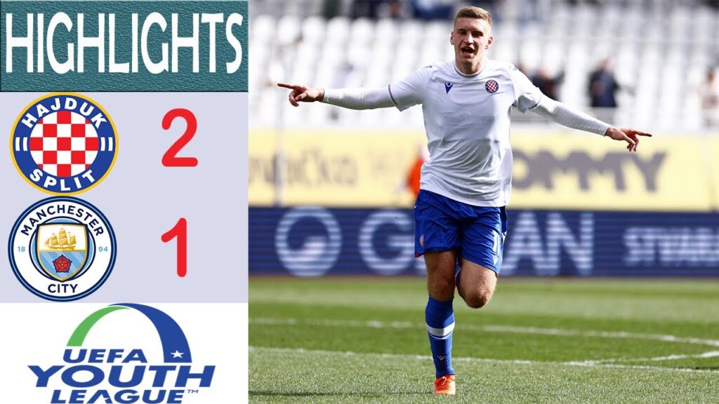 Hajduk Split U19 vs Manchester City U19 (2-1) | UEFA Youth League | All Goals and Highlights HD