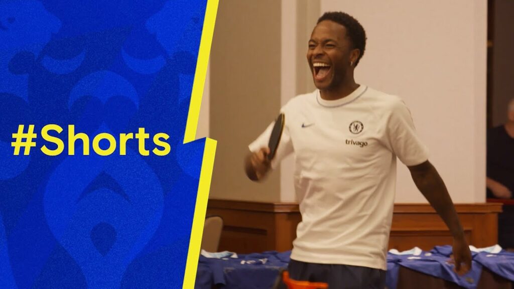 Raheem Sterling Destroys Thomas Tuchel at Table Tennis 🤣 🏓 #shorts