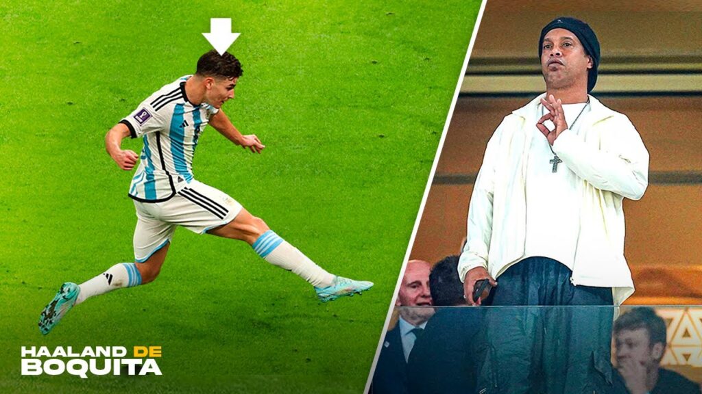 El día que Ronaldinho aplaudió a Julián Álvarez en un Mundial...