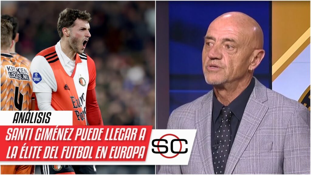 SANTIAGO GIMÉNEZ con otro GOLAZO ratifica su gran momento en Europa con el Feyenoord | SportsCenter
