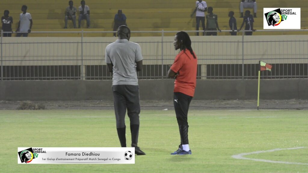 Réaction Wolof Famara Diedhiou - 1er Galop d'entrainement préparatif Match Senegal vs Congo