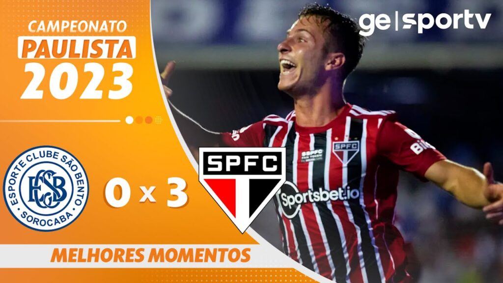 SÃO BENTO 0 X 3 SÃO PAULO | MELHORES MOMENTOS | CAMPEONATO PAULISTA 2023 | ge.globo