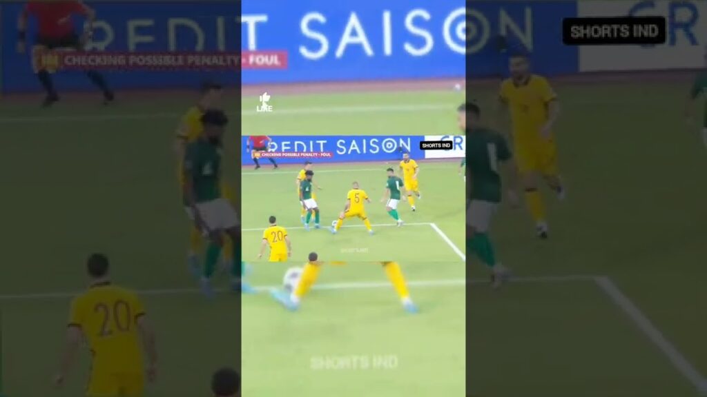 Goals || Salem Al-Dawsari Di Menit'65 (SAUDI ARAB vs AUSTRALIA) || AFC ASIAN QUALIFIERS #Shorts