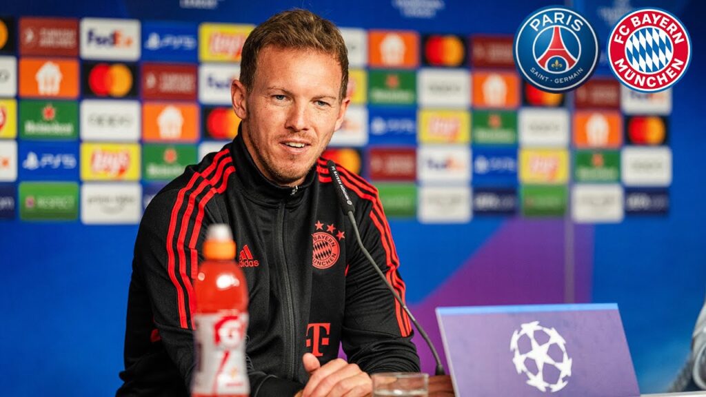 Pressekonferenz mit Kingsley Coman & Julian Nagelsmann vor PSG - FC Bayern