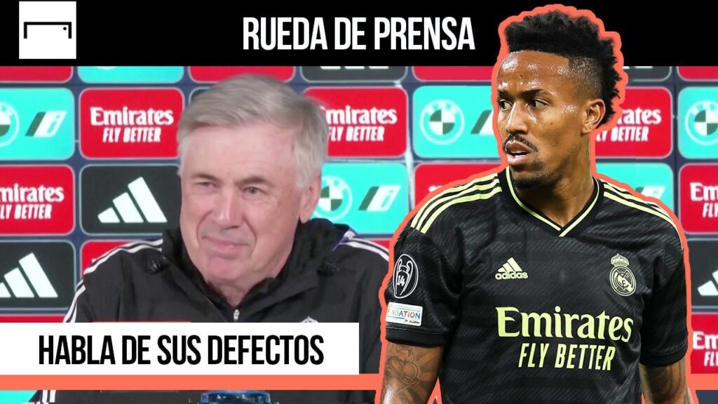 Carlo Ancelotti y su 'broma' sobre el aspecto físico de Eder Militao