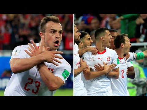 Switzerland Vs Serbia (Granit Xhaka`s and Xherdan Shaqiri`s Goals)