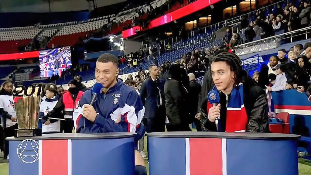Kylian Mbappé & Ethan Mbappé INTERVIEW🎤🤩 #mbappe #psg #football