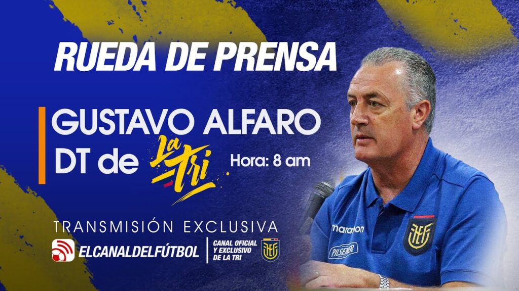 RUEDA DE PRENSA: GUSTAVO ALFARO, DT DE ECUADOR DESDE MADRID - ESPAÑA