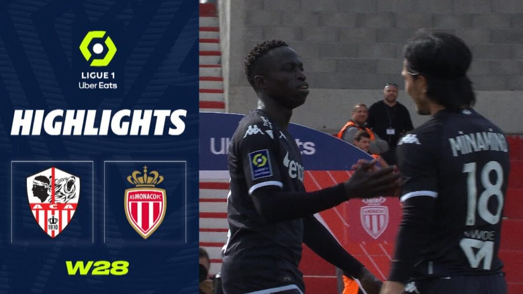 AC AJACCIO - AS MONACO (0 - 2) - Highlights - (ACA - ASM) / 2022-2023