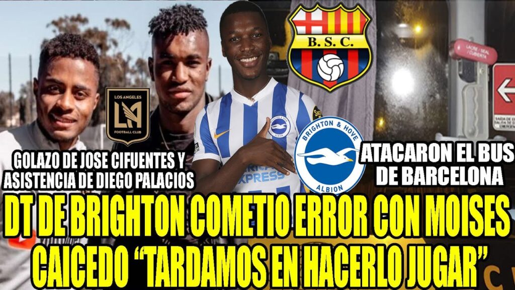DT DE BRIGHTON COMETIO ERROR CON MOISES CAICEDO! GOLAZO DE JOSE CIFUENTES Y ASISTENCIA DE PALACIOS