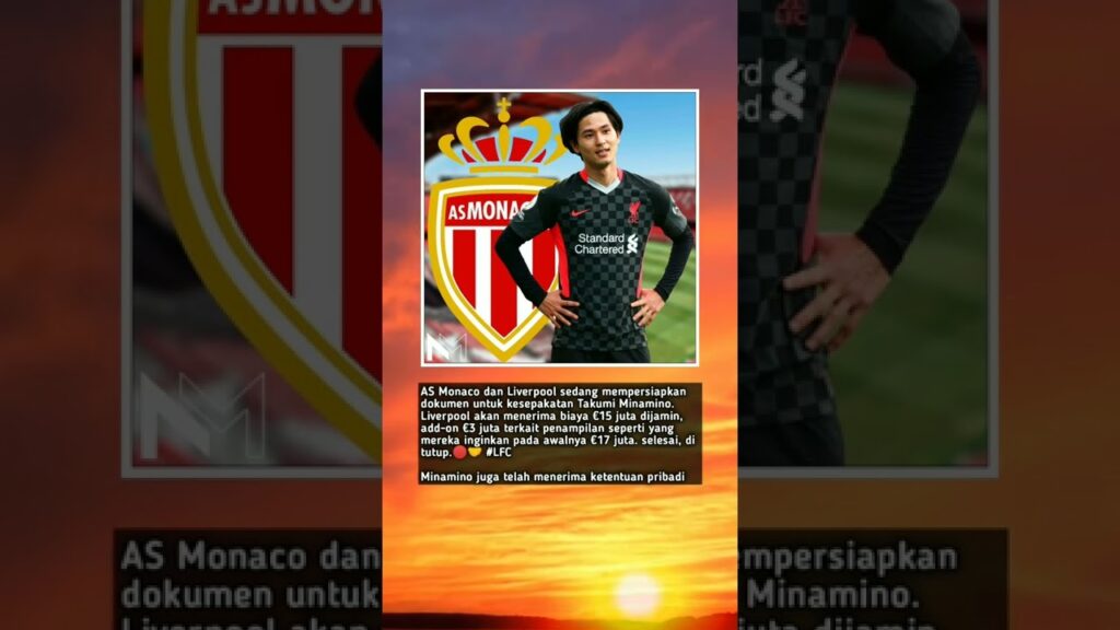 Tinggal selangkah lagi Takumi Minamino jadi pemain AS Monaco #short #asmonaco #minamino